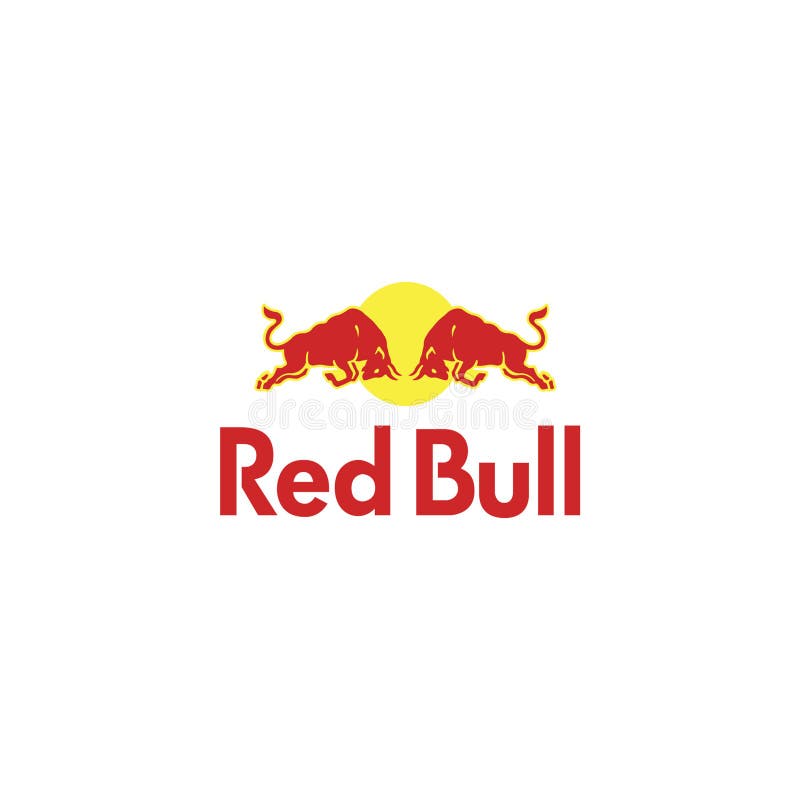 Red Bull Logo On A White Background Editorial Photography Illustration Of Drink Redbull