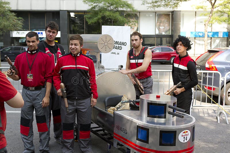 Red Bull soap box race Montreal stock photo