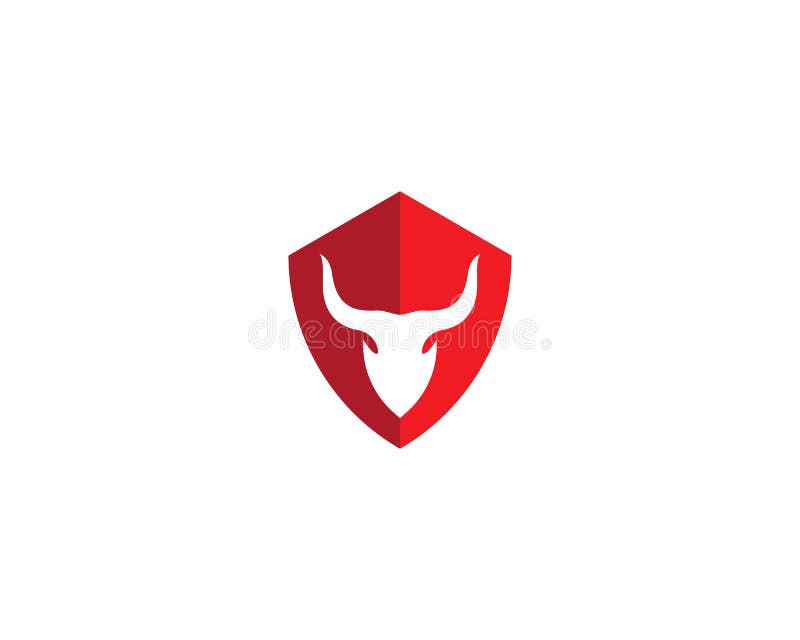 Red Bull Taurus Logo Template Stock Vector Illustration Of Courage Beast