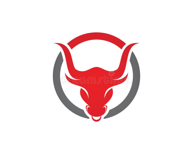 Red Bull Taurus Logo Template Vector Icon Illustration Stock Vector ...