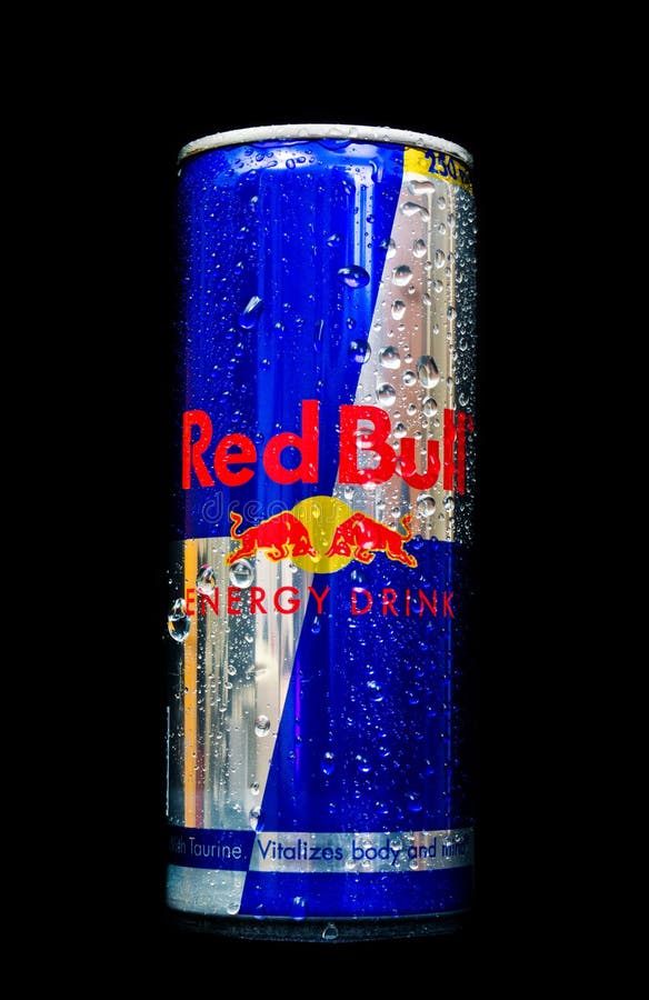 Can of Red Bull Energy Drink on white background Stock Photo Alamy
