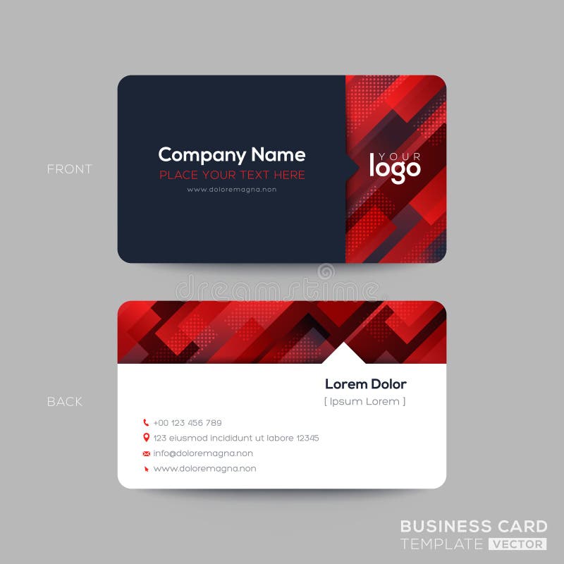 Red Business Card Membership Card Vip Club Card Template With Oblique Line Shape Graphic Element On Black Background Modern Stock Vector Illustration Of Card Design 156879318