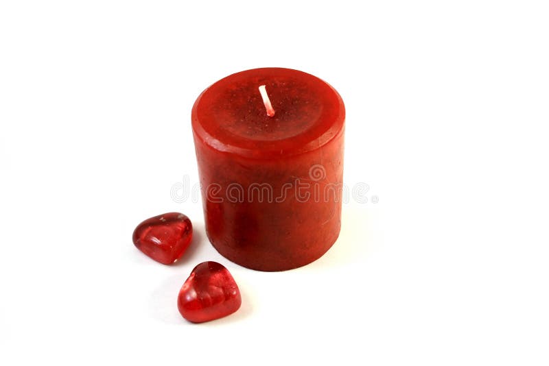 Red Candle stock photo. Image of valentine, white, home 4047044
