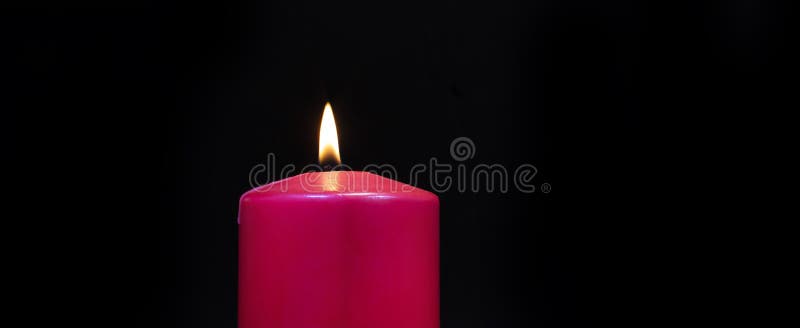Red candle burning stock image. Image of pink, prayer - 263813683