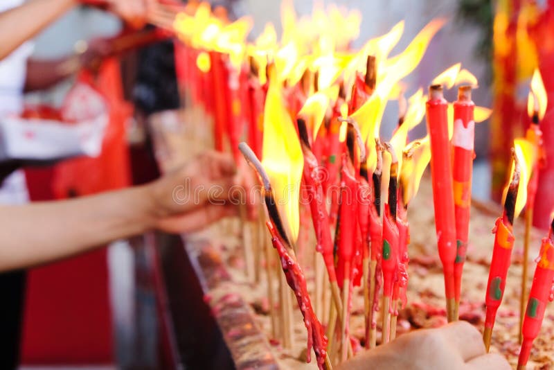 Candle Chinese New Year Celebration Stock Image Image of chinatown