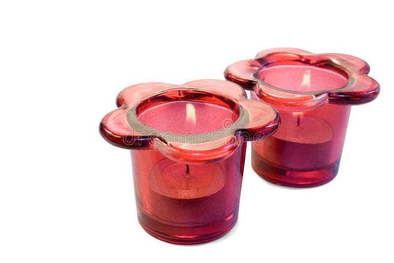 Red Candle Holders Picture. Image 2918855