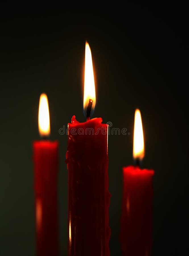 Red candles stock image. Image of xmas, christmas, candle 1159141