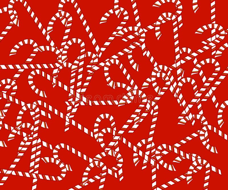 Red Candy Canes Background stock illustration. Illustration of coloured