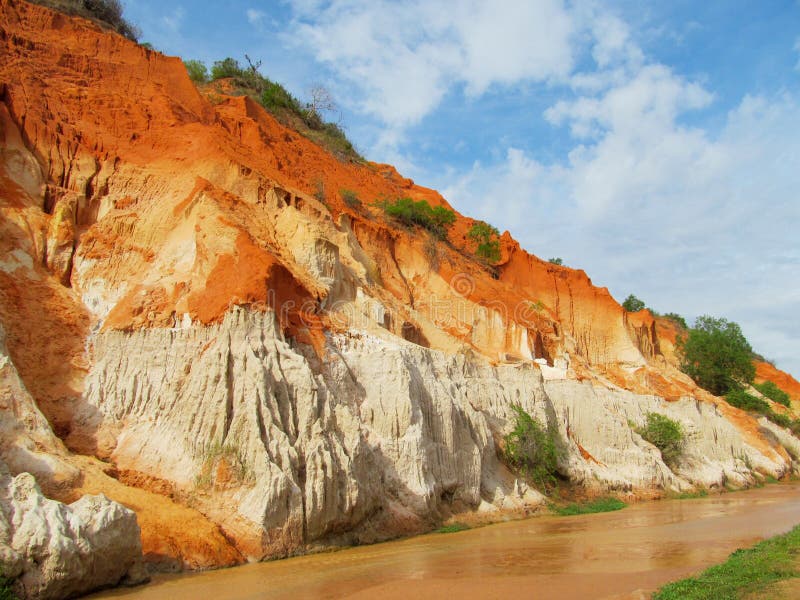 Red canyon in Muine, Vietnam