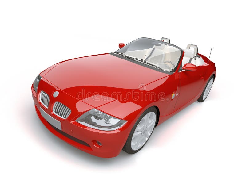 Red car vector illustration