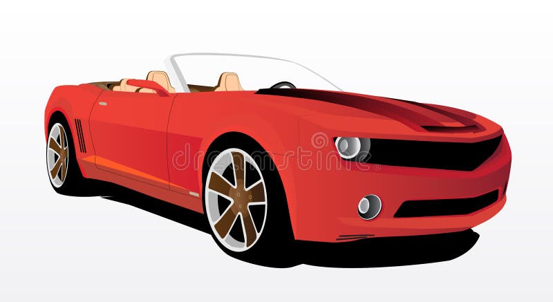Red car vector illustration