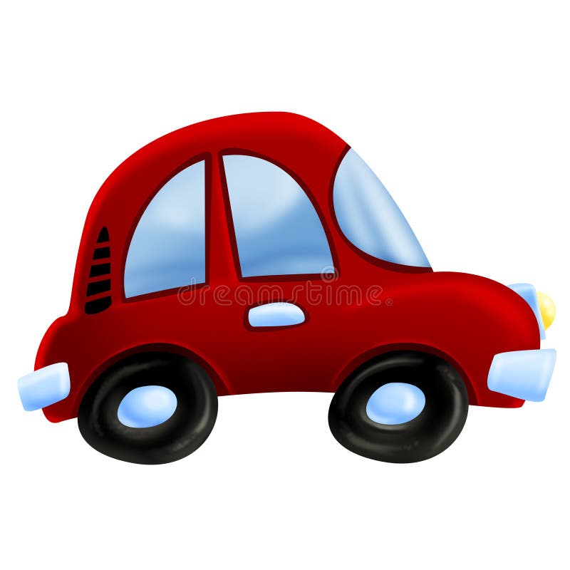 Red car illustration