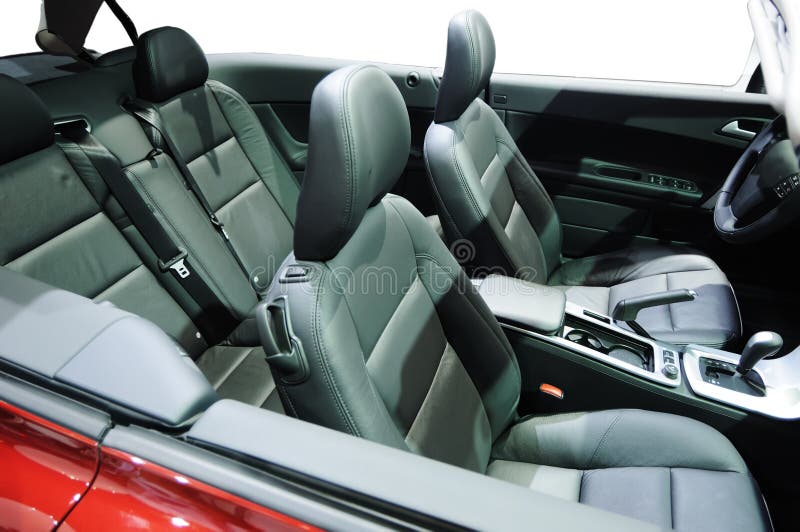 Interior of new luxury sports car. Power tech stock images, royalty-free photos and pictures