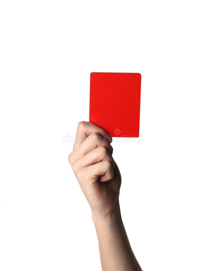 Red Card Stock Photo