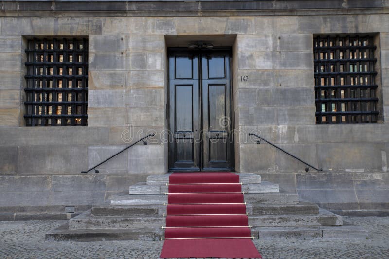 Red Carpet at the Dam Palace Amsterdam the Netherlands 962022 Stock