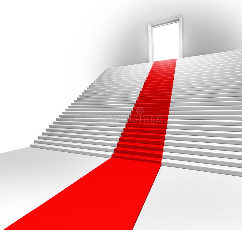 Red Carpet Entrance vector illustration