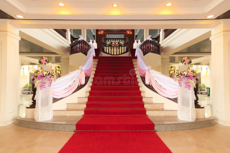 Red carpet on stone steps stock image Red carpet on stone steps stock image