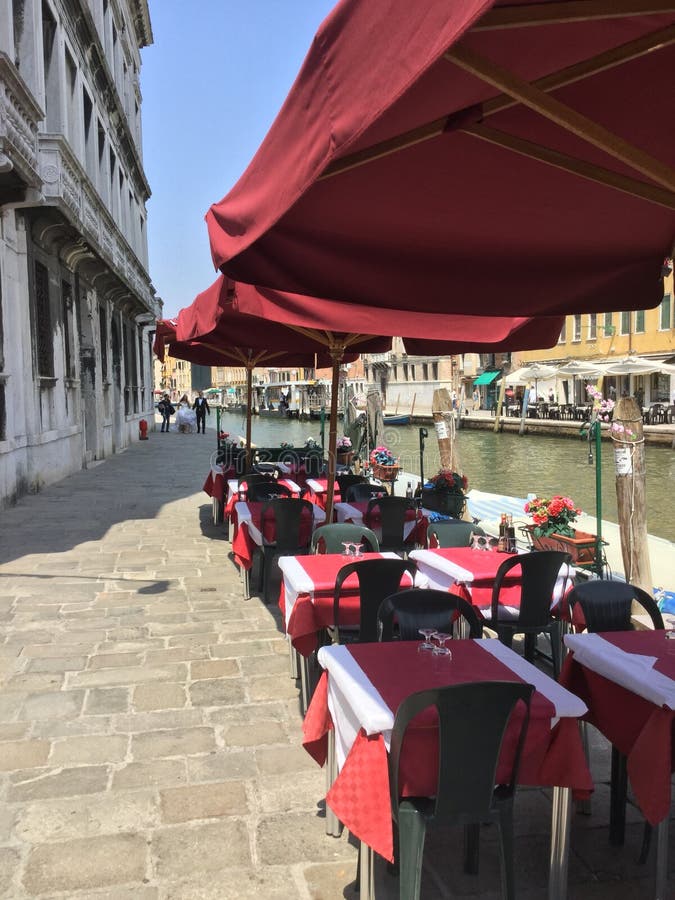 Venice, Outdoor Cafe, St. Marks Square Stock Image Image of