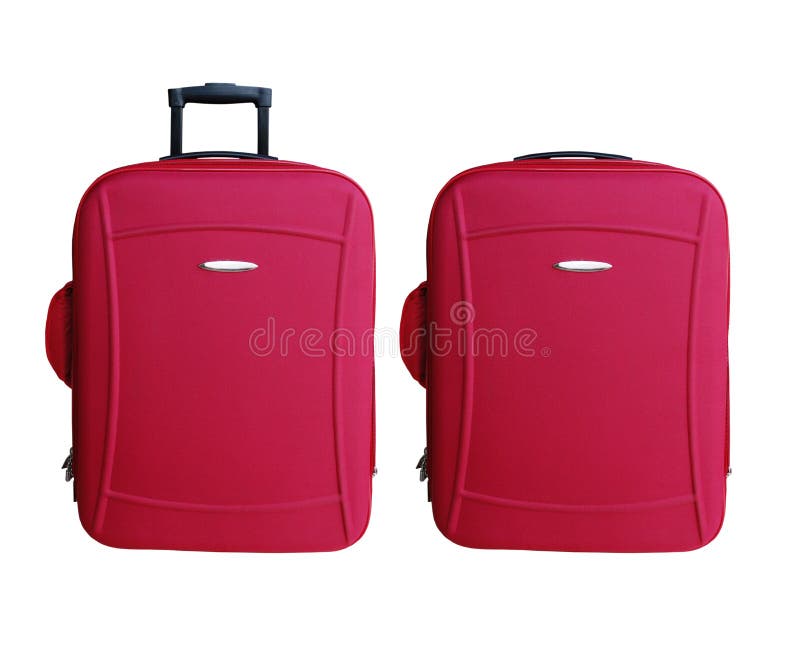 Red Carryon Luggage stock image. Image of carry, travel 5568639