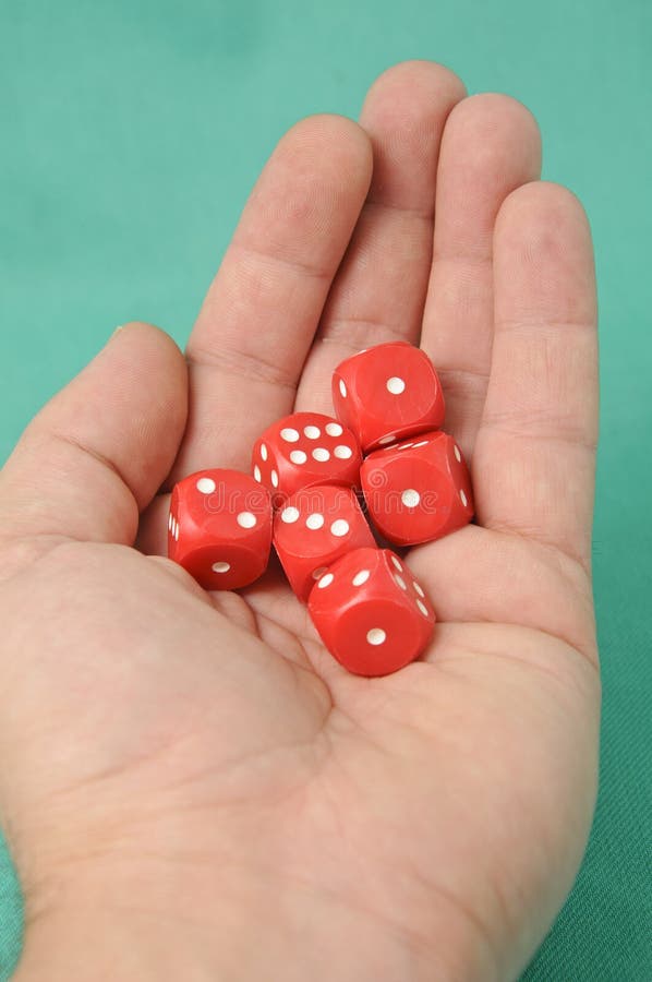 Red casino dice