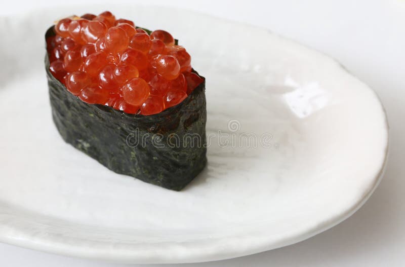 Sushi with red caviar stock photo. Image of refreshment 14977030