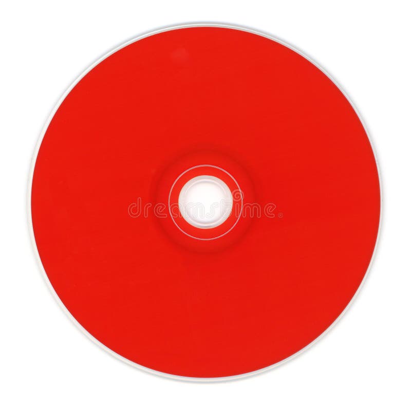 Red CD compact disc stock photos
