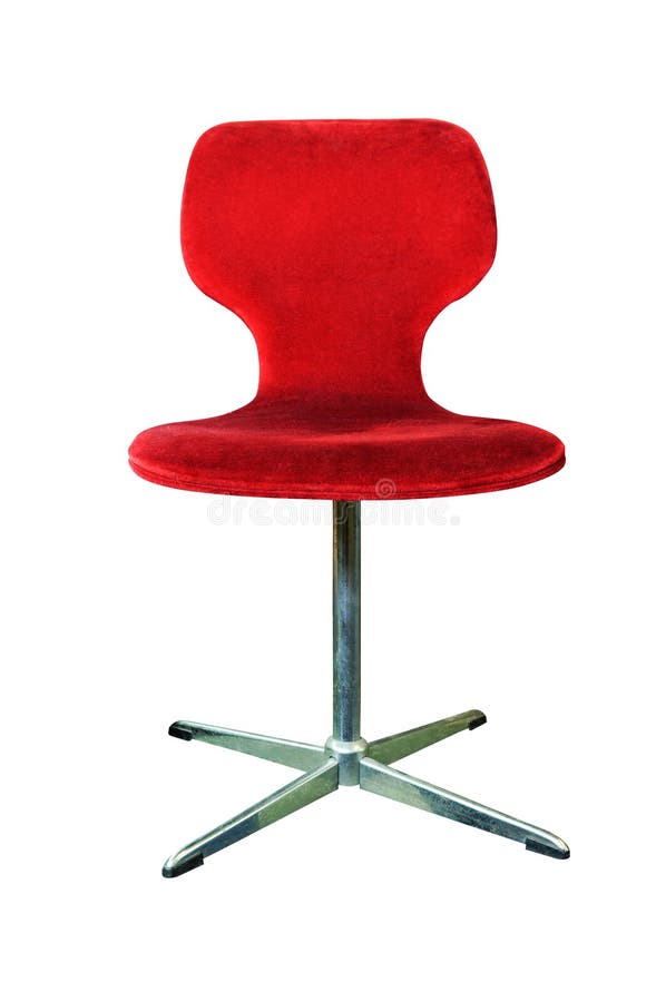 Red Chair Isolated on White Stock Image Image of decor, luxurious
