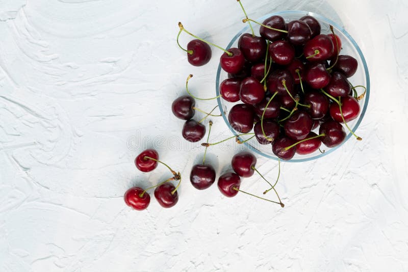 red cherries in a bowl top view royalty free stock image red cherries in a bowl top view royalty free stock image