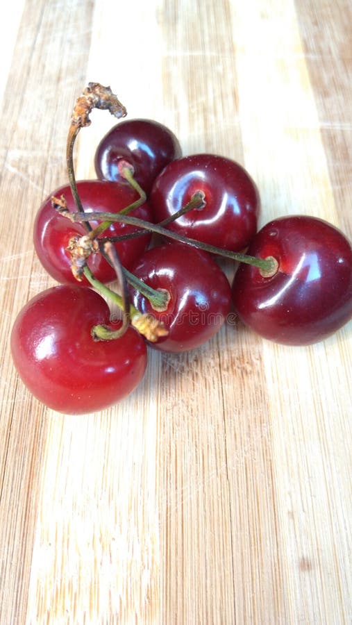 Red Cherry Fruits Making Group Stock Photo Image of plant, gourd