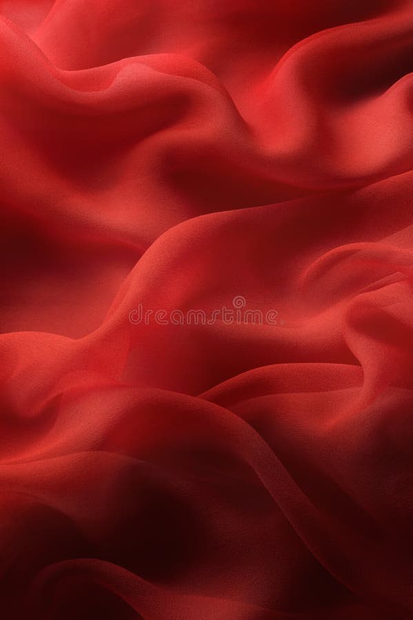 Red chiffon