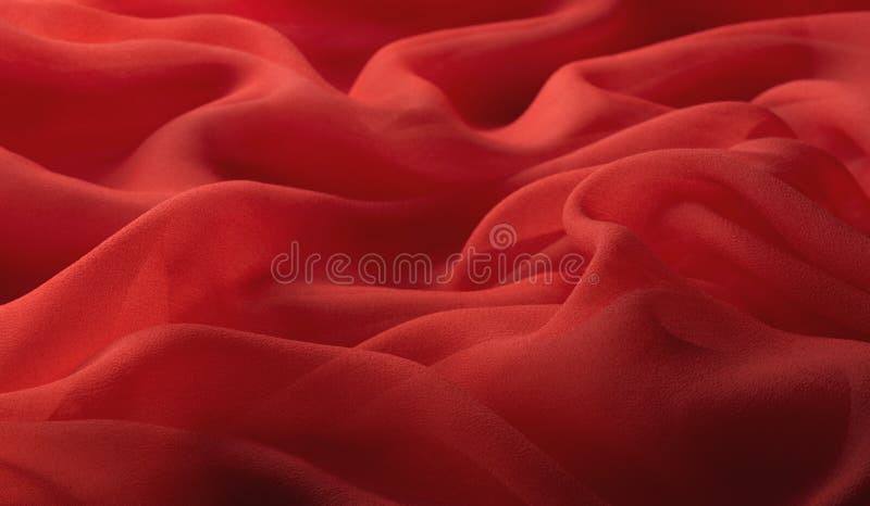 Red chiffon