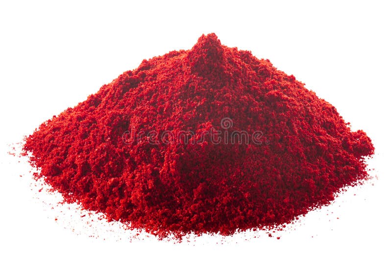 Red Chile Pepper Ground Powder Pile, Paths Stock Photo Image of pile