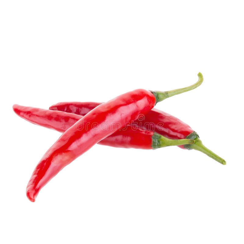 Red chili pepper isolated on a white background