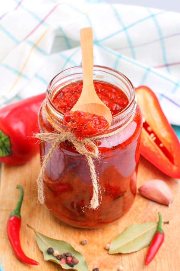 Red chili pepper sauce