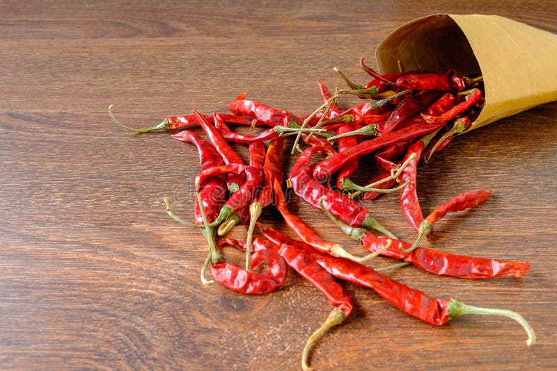 Red chili in table stock image. Image of spice, cooking 126795037
