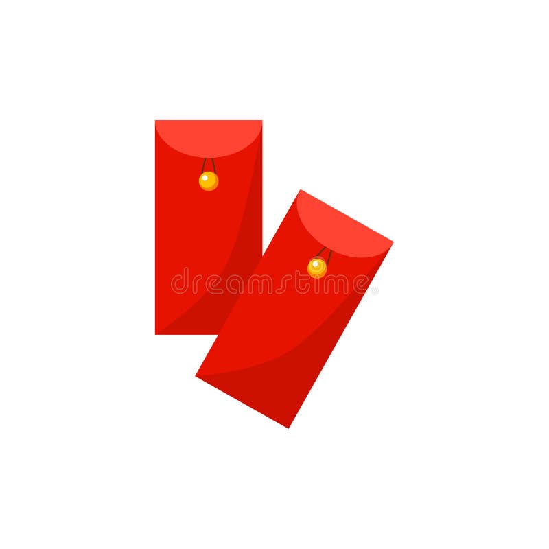 Red Chinese Envelopes Lunar New Year Celebration Stock Vector -  Illustration of decoration, graphic: 255037999