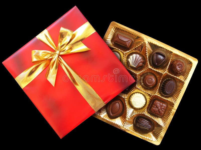 Red chocolate box