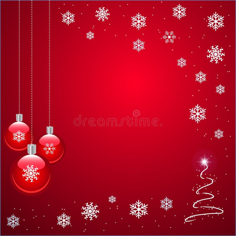 Red Christmas vector illustration