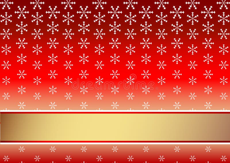 Red christmas background with snowflakes (vector)