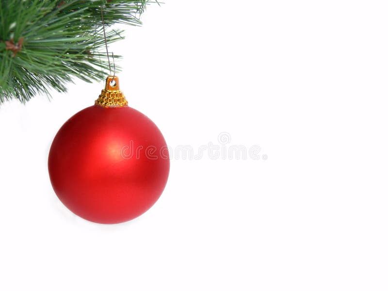 Red christmas ball