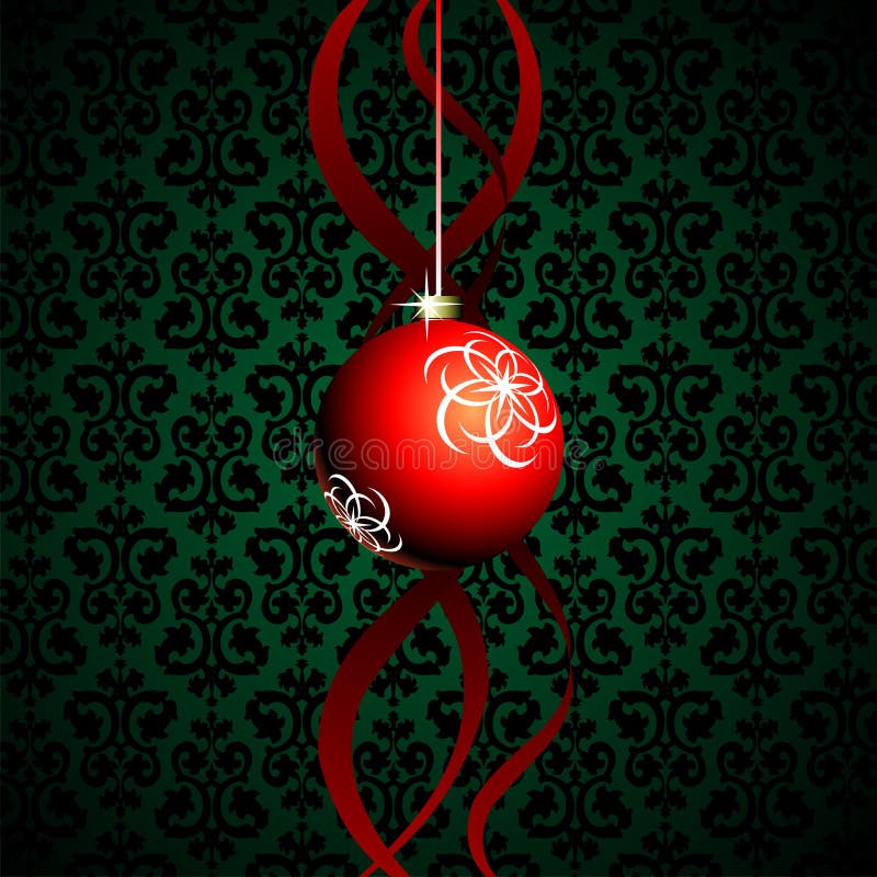 Red christmas ball stock illustration Red christmas ball stock illustration