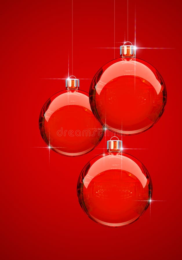 Red Christmas ball