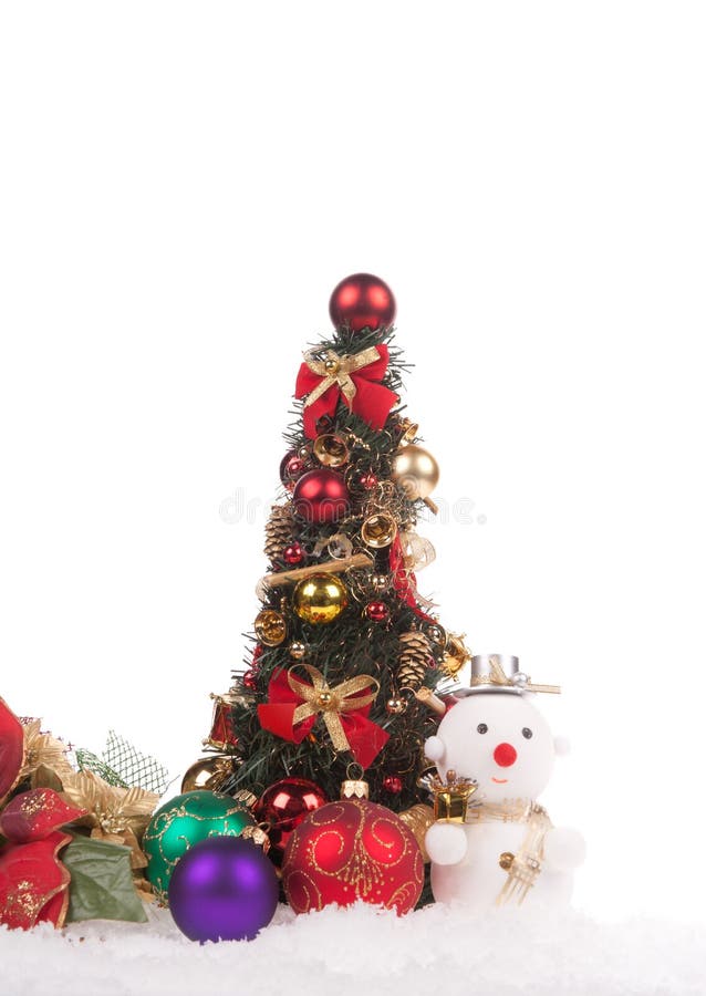 Download Red Christmas Ball With Snow Stock Photo - Image of decoration, occasion: 27386824