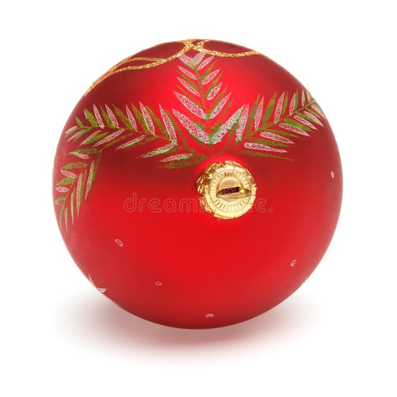Red Christmas ball stock image. Image of bell, handbell 34124841
