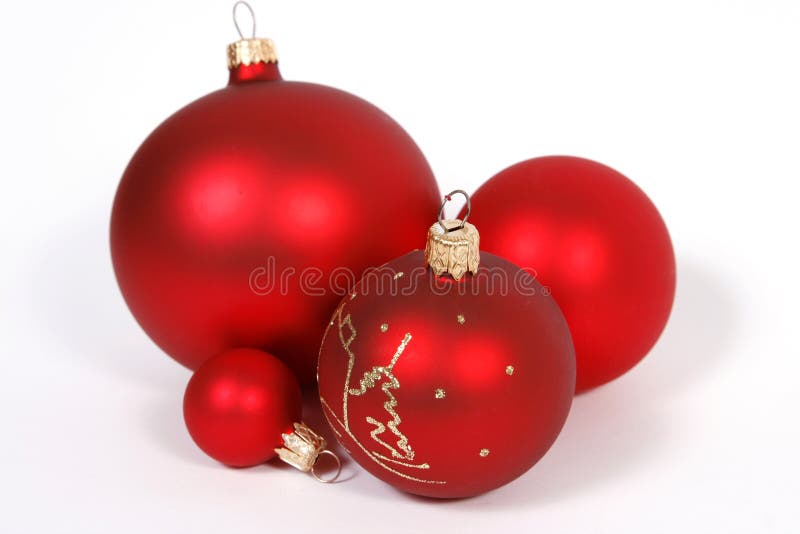 Red christmas balls