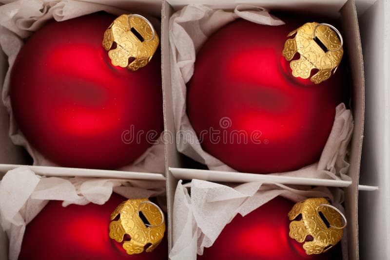 Red christmas balls stock photo. Image of glitter, greeting 26578996