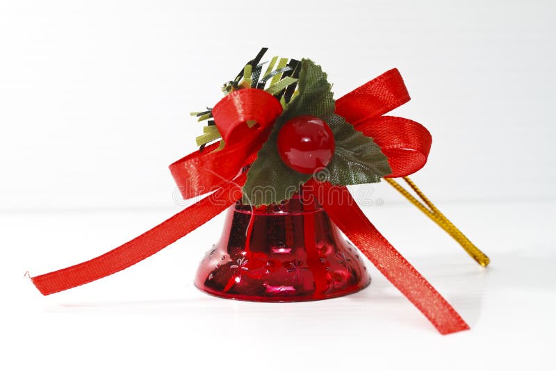 Red Christmas Bell stock photos