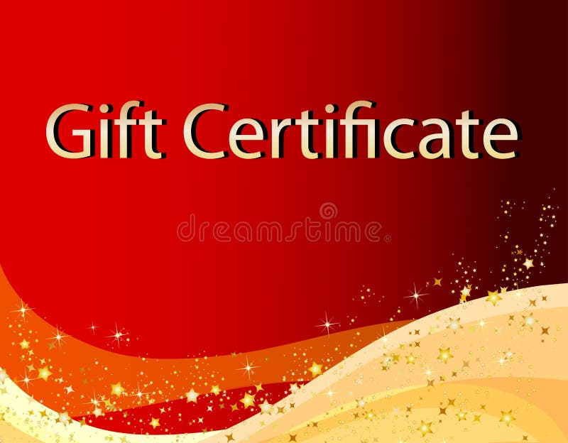 Red Christmas Gift Certificate