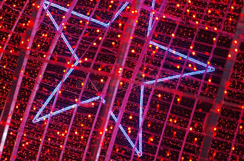 Red Christmas Lights stock photo. Image of festive, modern 35703588