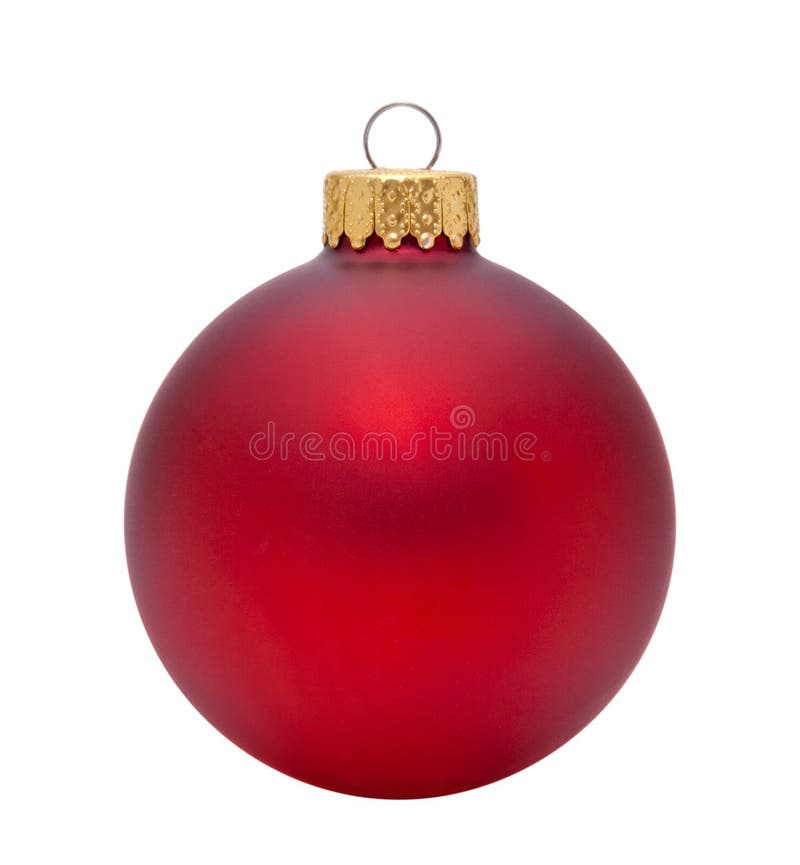 Red and White Ornaments - Shiny Red and White Ball Ornament with Reali